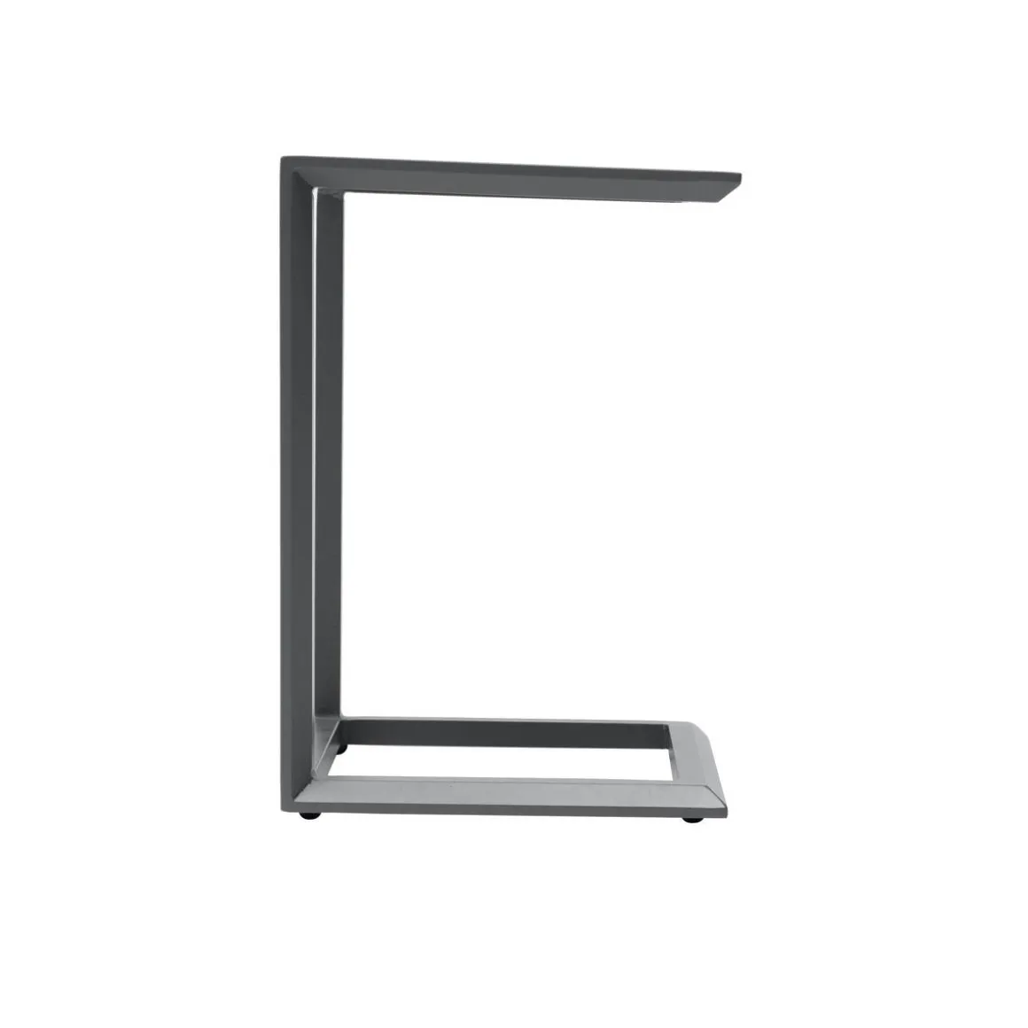 Table d'appoint de jardin carré EVASION Graphite
