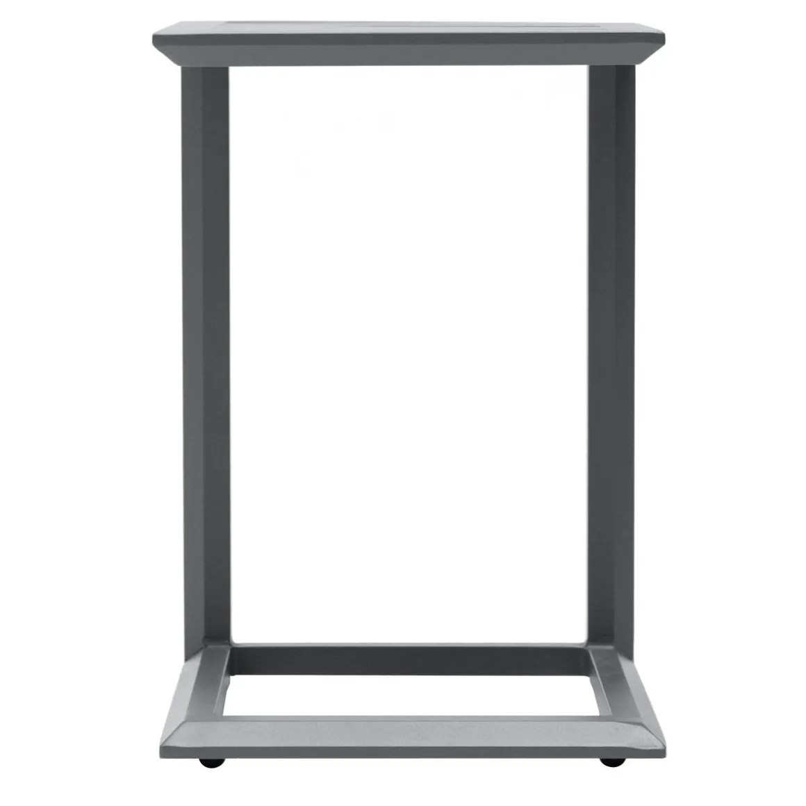 Table d'appoint de jardin carré EVASION Graphite
