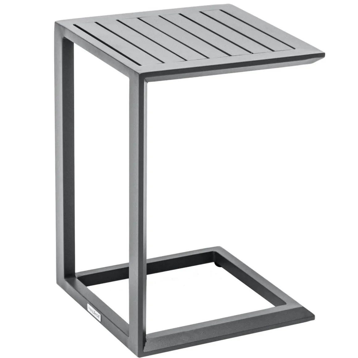 Table d'appoint de jardin carré EVASION Graphite