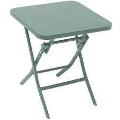 Table d'appoint de jardin carré GREENSBORO Vert olive