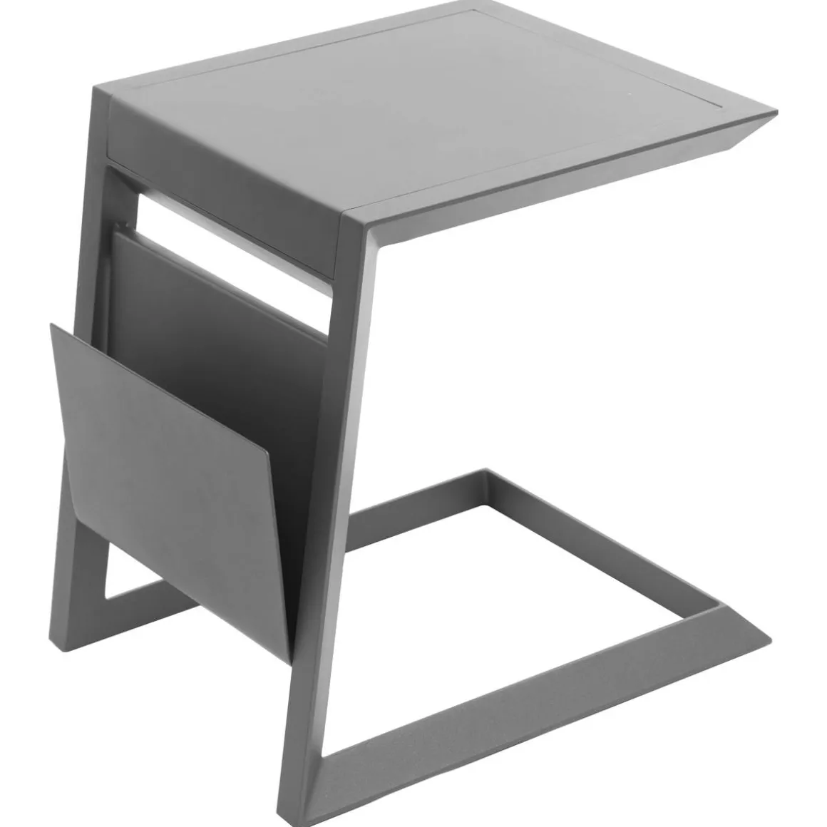 Table d'appoint de jardin carrée ALLURE Graphite