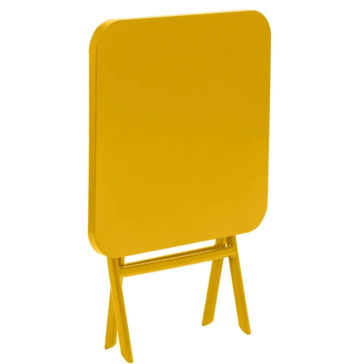 Table d'appoint de jardin carré GREENSBORO Jaune moutarde