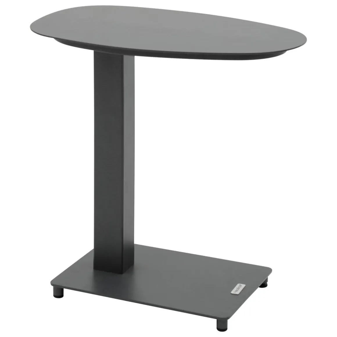 Table d'appoint de jardin ovale VENUZIA Graphite