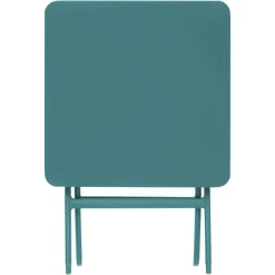 Table d'appoint de jardin pliante carrée GREENSBORO Vert opale