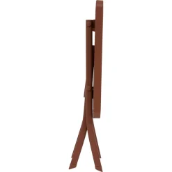 Table d'appoint de jardin pliante carrée GREENSBORO Acajou