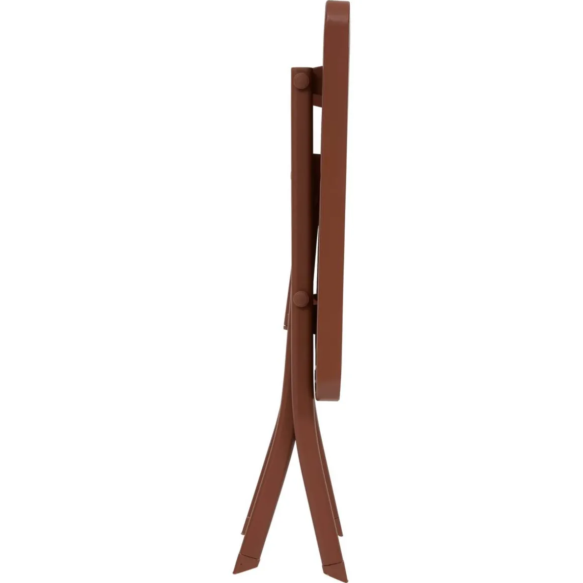 Table d'appoint de jardin pliante carrée GREENSBORO Acajou