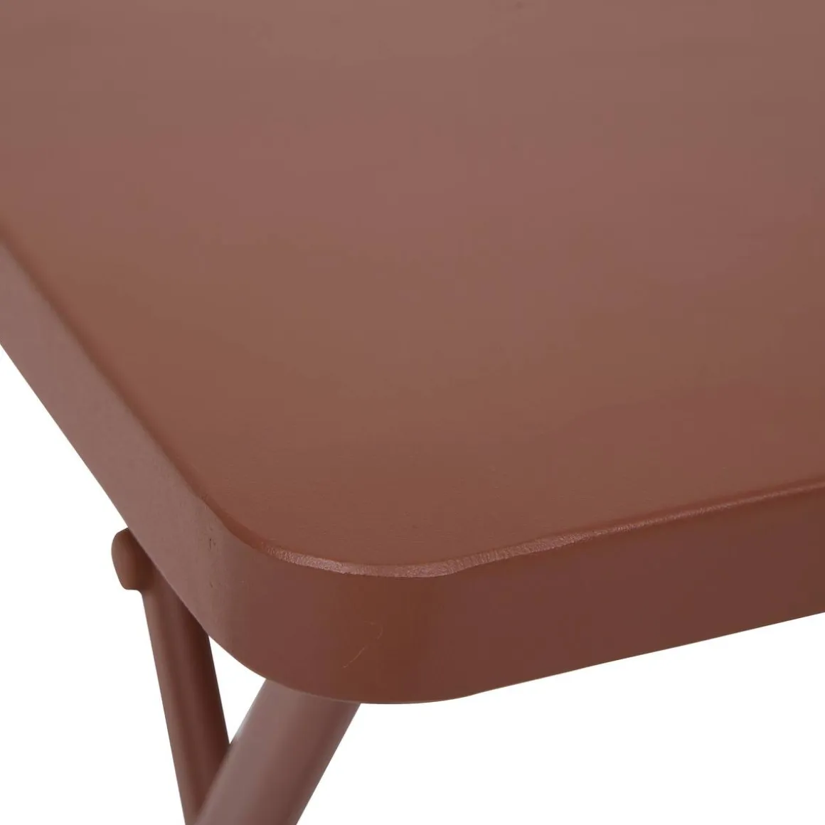 Table d'appoint de jardin pliante carrée GREENSBORO Acajou