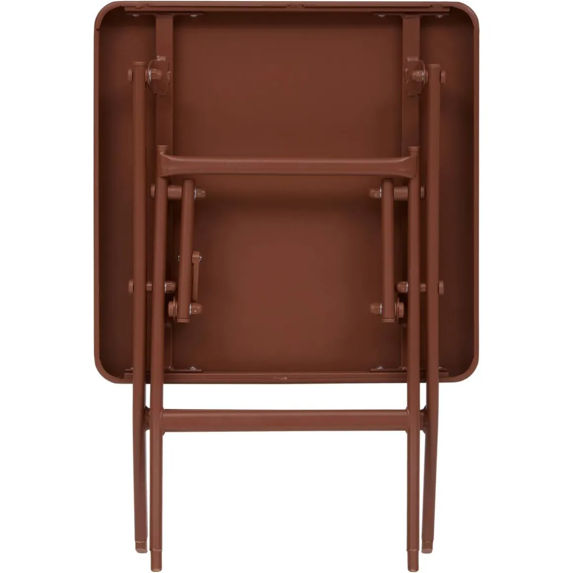 Table d'appoint de jardin pliante carrée GREENSBORO Acajou