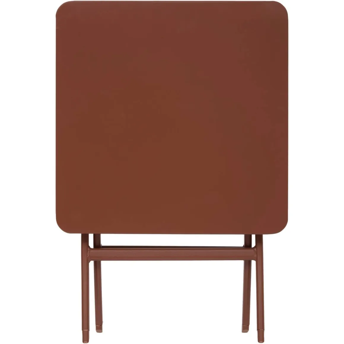 Table d'appoint de jardin pliante carrée GREENSBORO Acajou