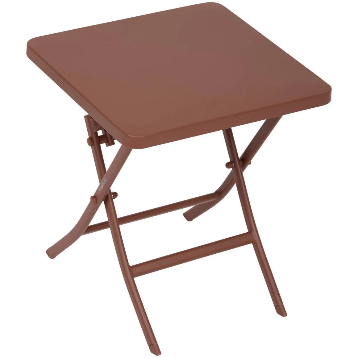 Table d'appoint de jardin pliante carrée GREENSBORO Acajou