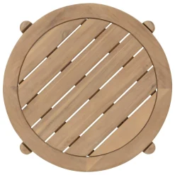 Table d'appoint de jardin ronde DEONA Acacia