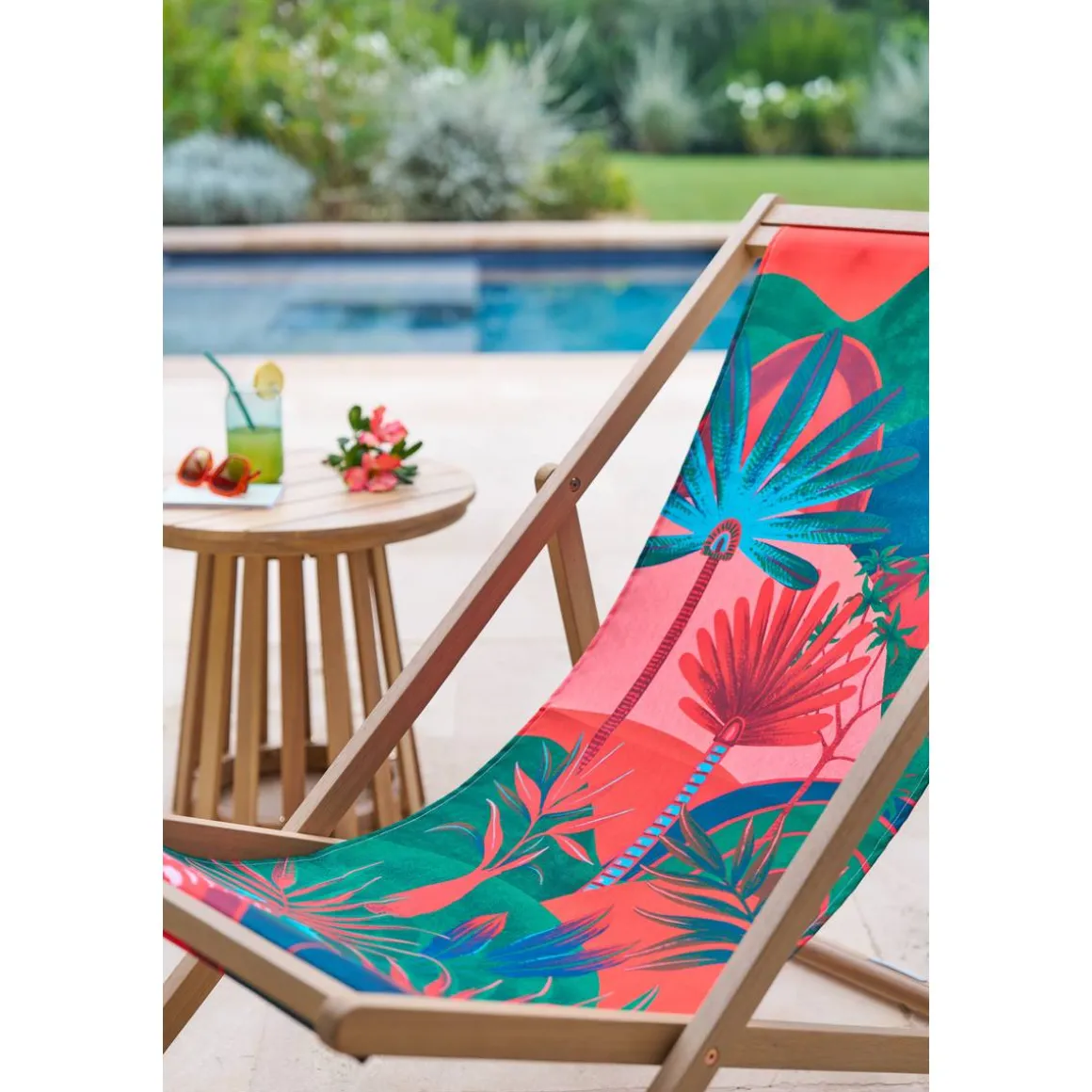 Table d'appoint de jardin ronde OSUNA Acacia