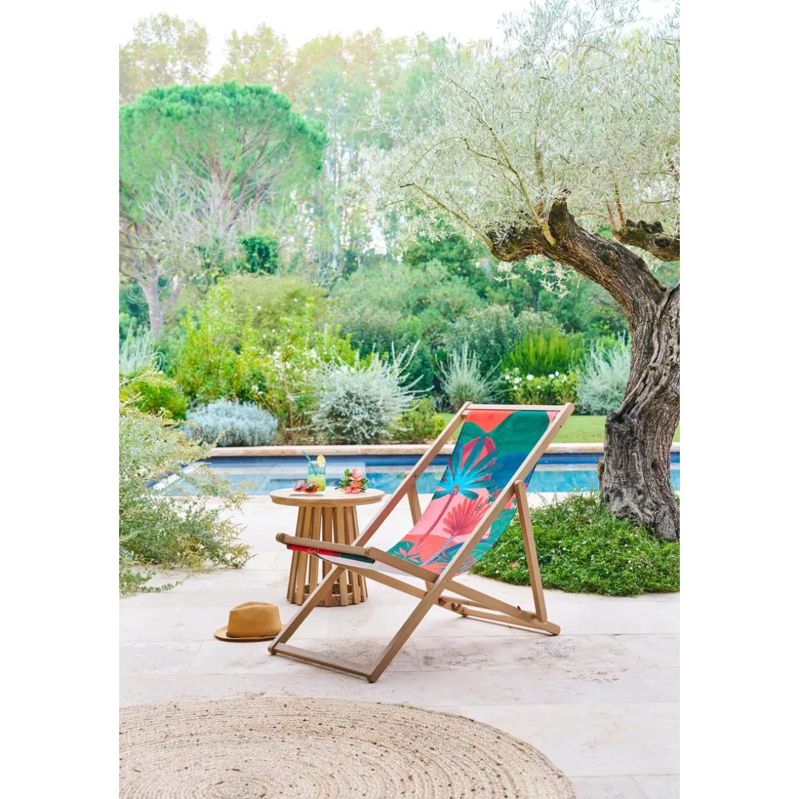 Table d'appoint de jardin ronde OSUNA Acacia