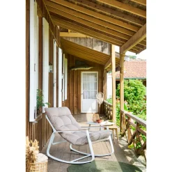 Table d'appoint de jardin ronde OLVINIA Acacia