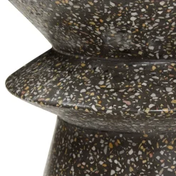 Table d'appoint de jardin ronde ALTURIO Noir