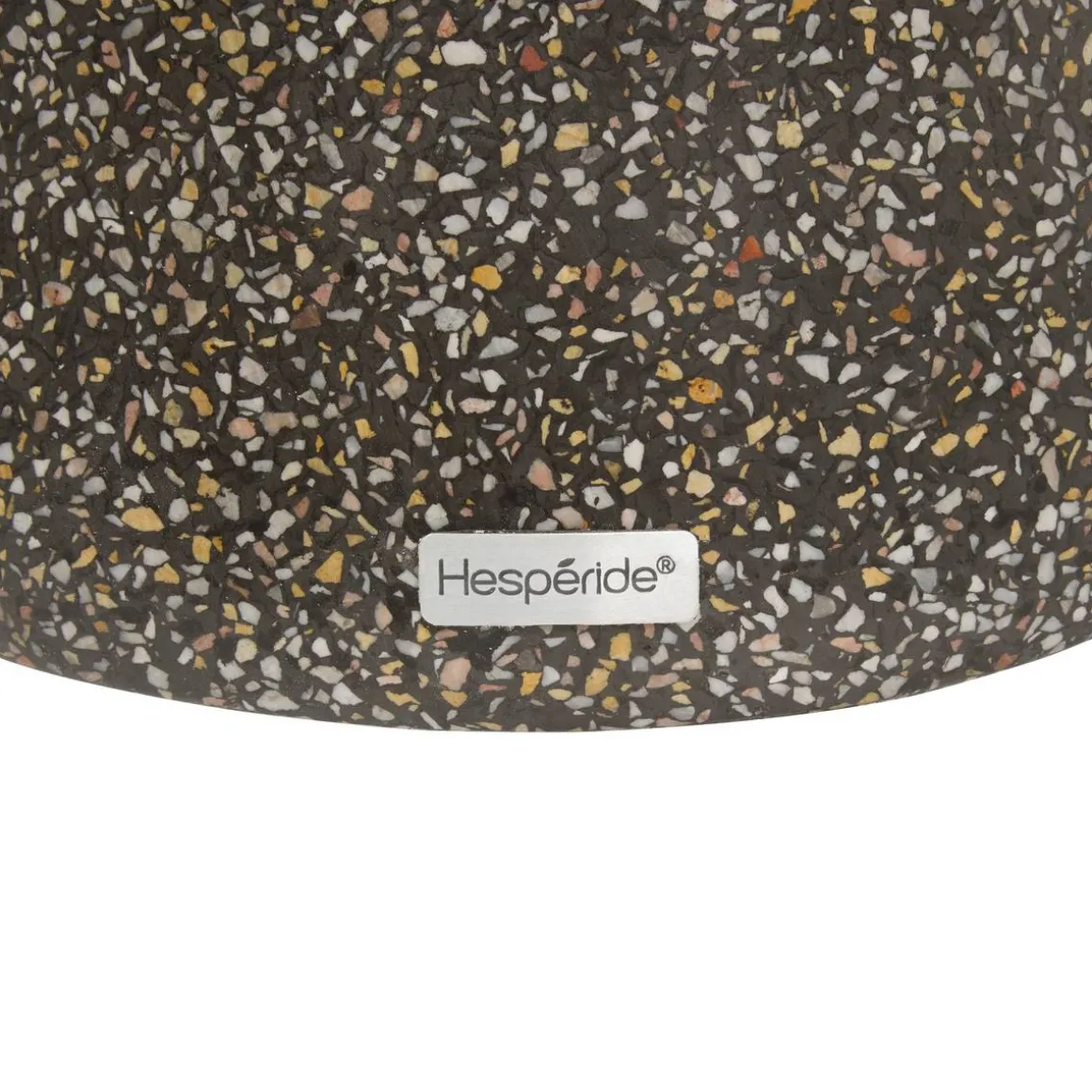 Table d'appoint de jardin ronde ALTURIO Noir