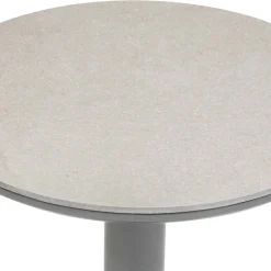 Table d'appoint de jardin ronde SOLETIA Graphite