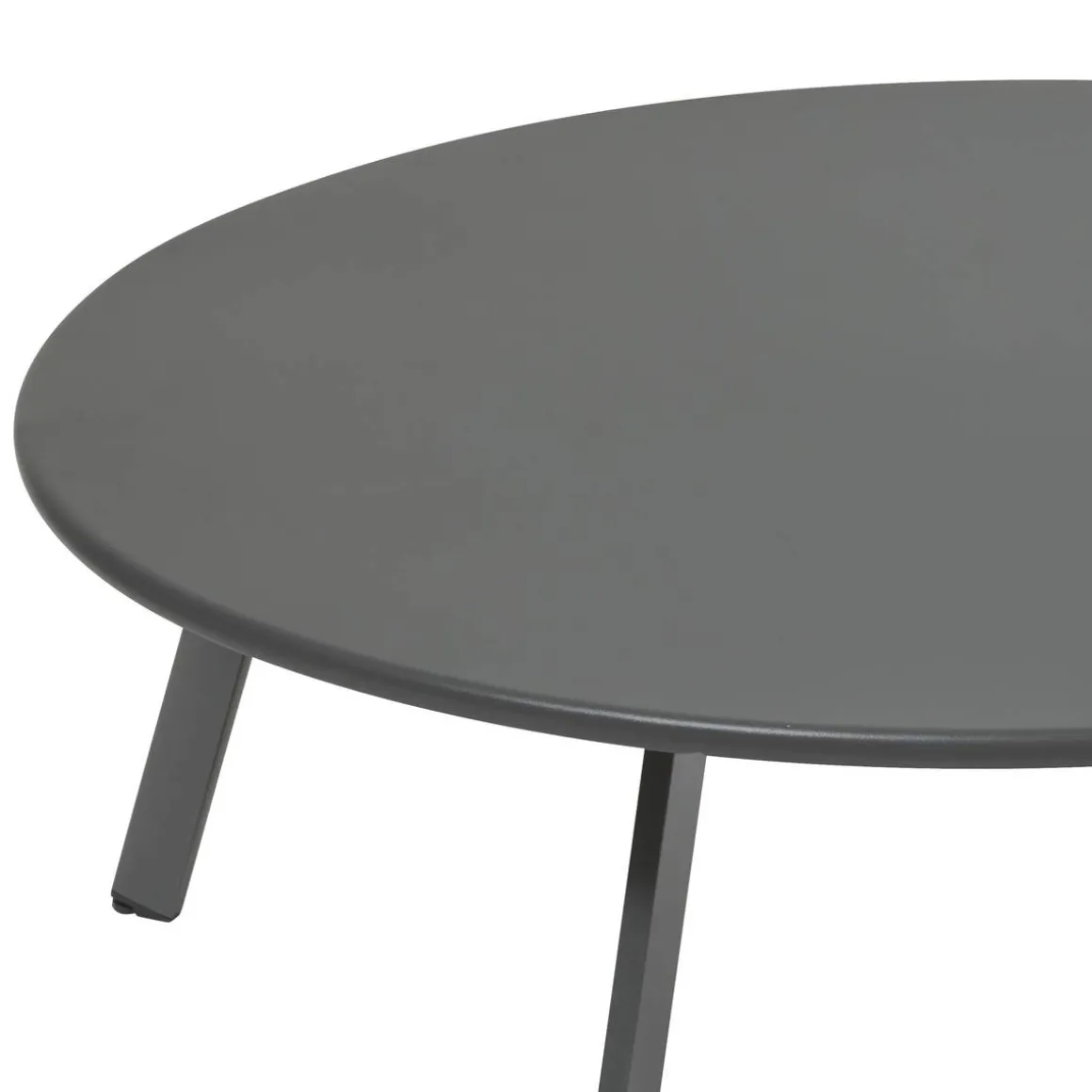 Table d'appoint de jardin ronde SAONA Graphite