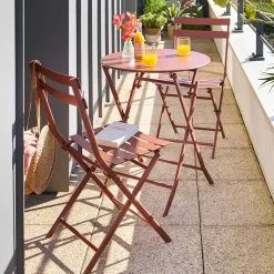 Table de balcon pliante GREENSBORO Acajou