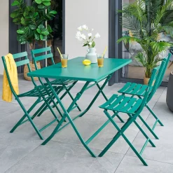 Table de balcon pliante GREENSBORO Vert Opale