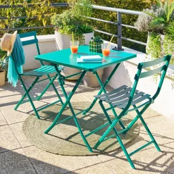 Table de balcon pliante GREENSBORO Vert Opale