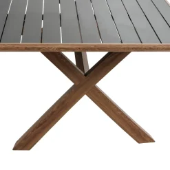 Table de jardin AXIOME Honey & Graphite