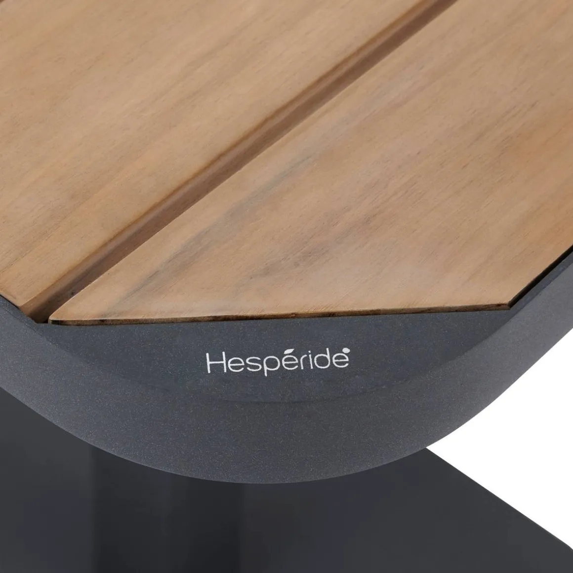 Table de jardin bistro TYLA Acacia & Graphite