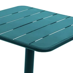 Table de jardin carrée PHUKET Bleu canard