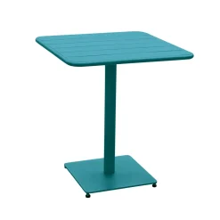Table de jardin carrée PHUKET Bleu canard