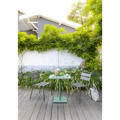 Table de jardin carrée PHUKET Vert olive