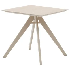 Table de jardin carrée TERZANO Vanille & Argile