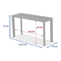 Table de jardin EVASION Beige Lin