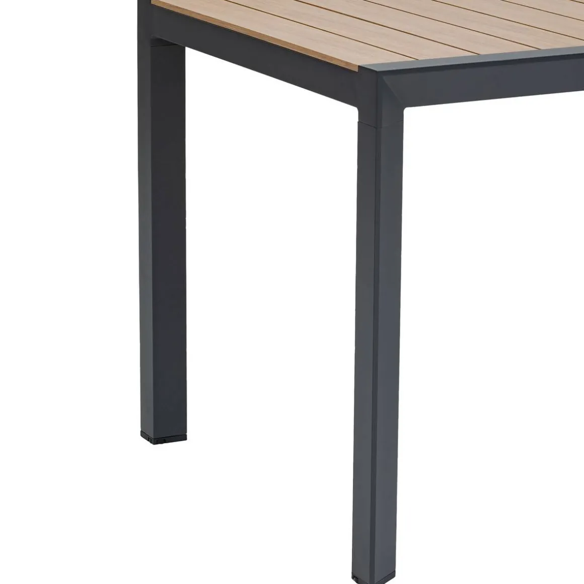 Table de jardin EVASION Effet bois Honey / Graphite