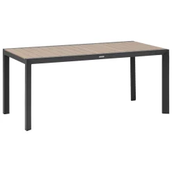 Table de jardin EVASION Effet bois Honey / Graphite