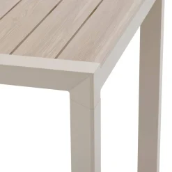 Table de jardin EVASION Effet bois Lin / Argile