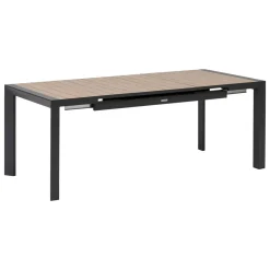 Table de jardin EVASION Effet bois Honey / Graphite