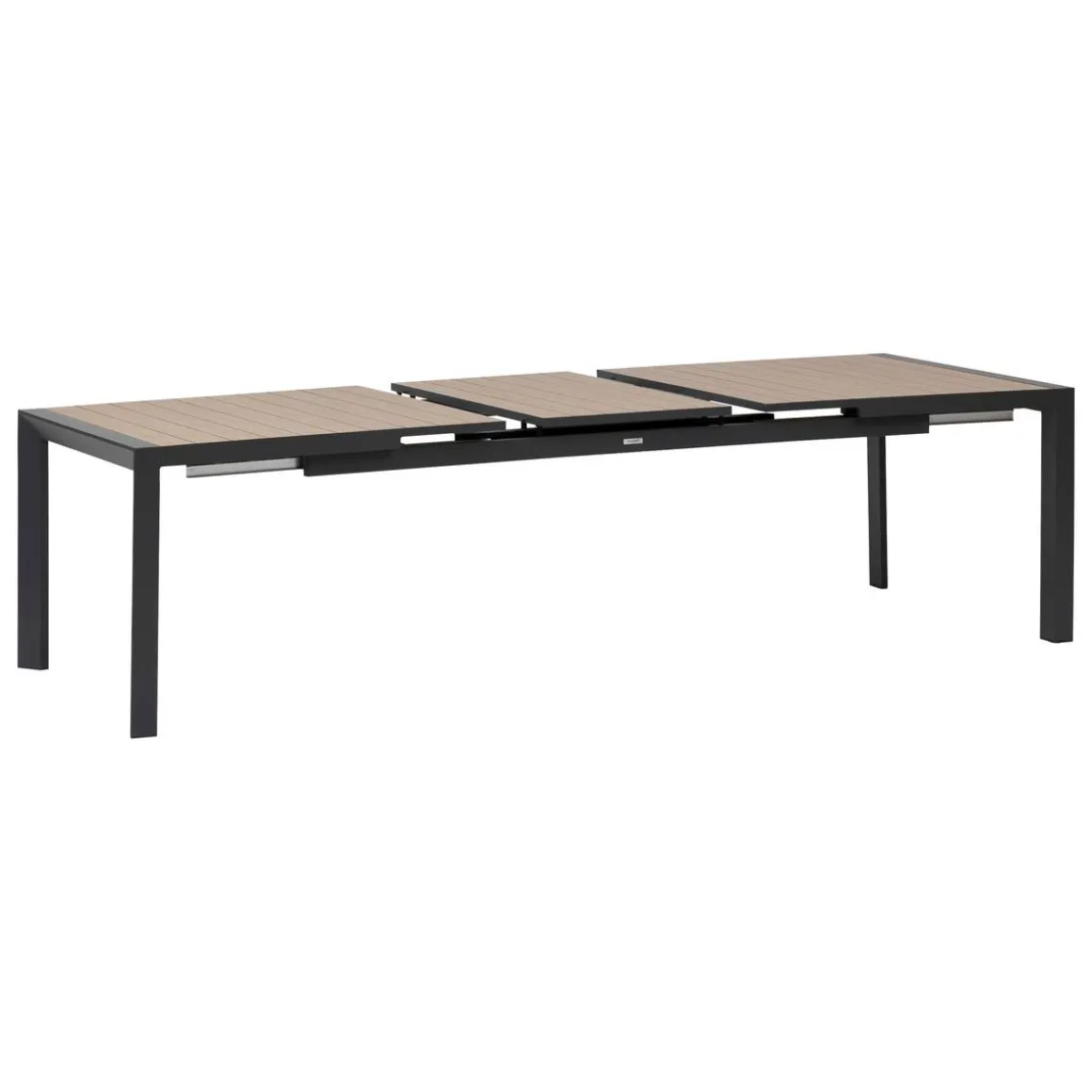 Table de jardin EVASION Effet bois Honey / Graphite