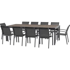 Table de jardin EVASION Seigle / Graphite