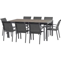 Table de jardin EVASION Seigle / Graphite