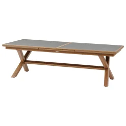 Table de jardin extensible AXIOME Graphite & Honey