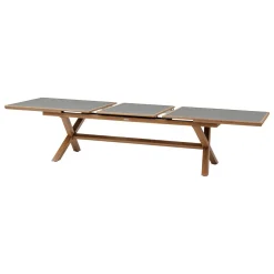 Table de jardin extensible AXIOME Graphite & Honey