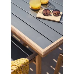 Table de jardin extensible AXIOME Graphite & Honey
