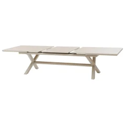 Table de jardin extensible AXIOME Effet bois Lin & Argile