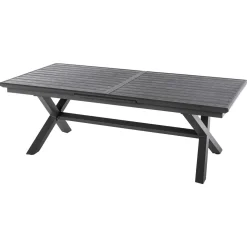 Table de jardin extensible AXIOME Ardoise granitée