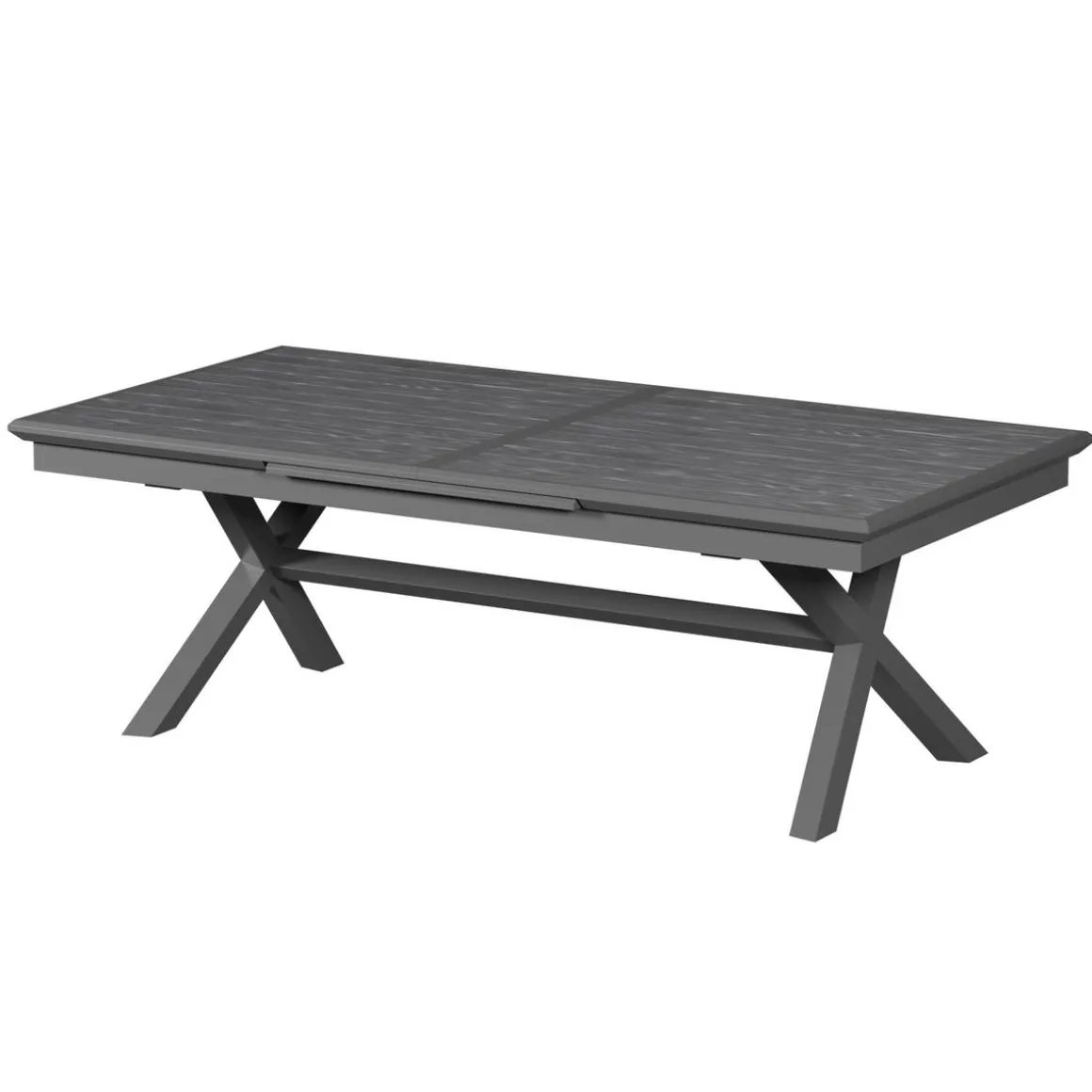 Table de jardin extensible AXIOME Ardoise granitée