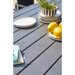 Table de jardin extensible AXIOME Ardoise granitée