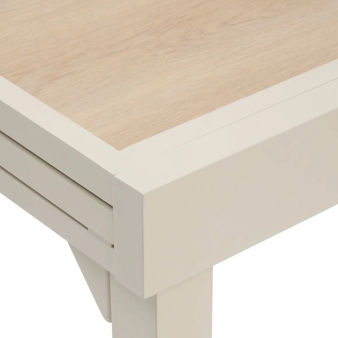Table de jardin extensible carréee PIAZZA Epeautre / Argile