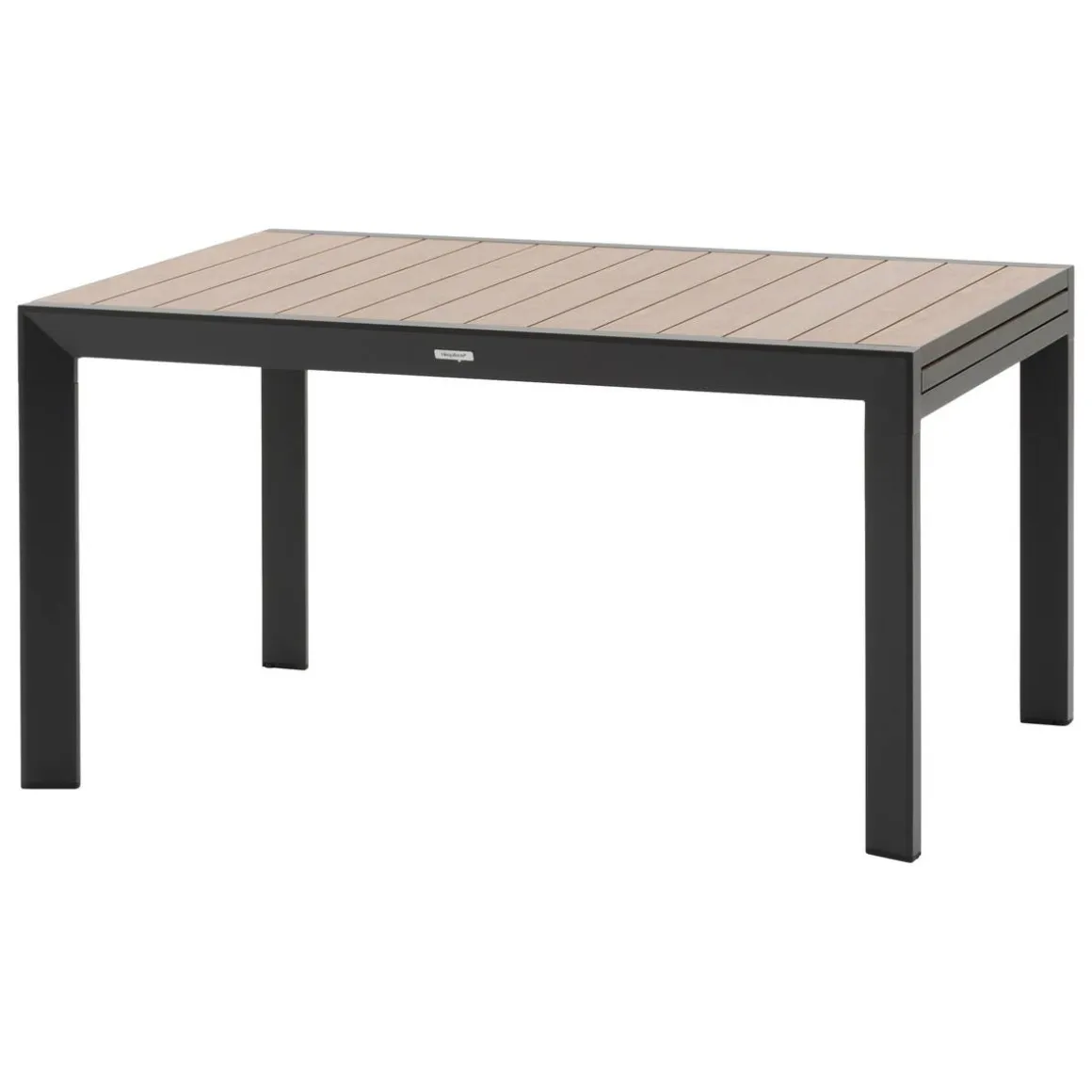 Table de jardin extensible coulissante ÉVASION Effet bois Honey & Graphite