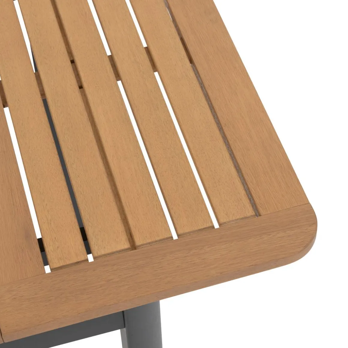 Table de jardin extensible FOLYA Eucalyptus & Graphite