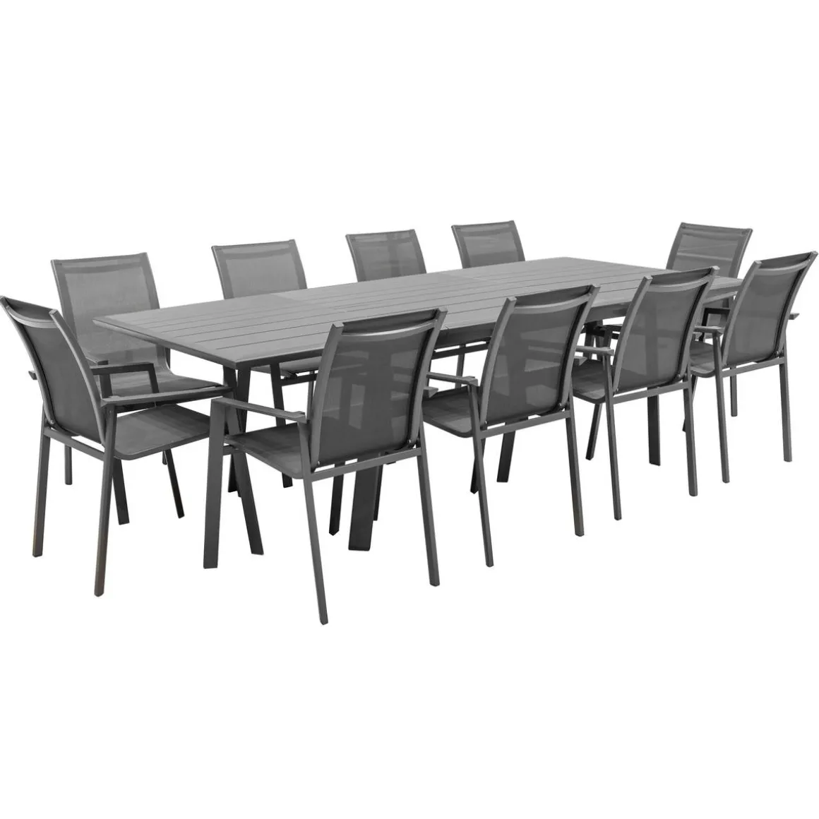 Table de jardin extensible PAVANE Graphite